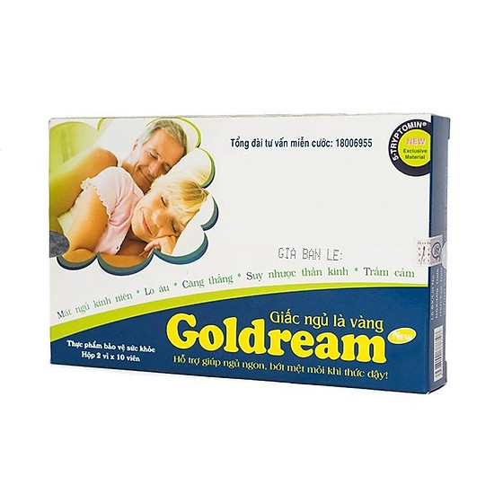 Thực phẩm bảo vệ sức khỏe goldreamnew dạng vỉ giúp ngủ ngon - ảnh sản phẩm 1