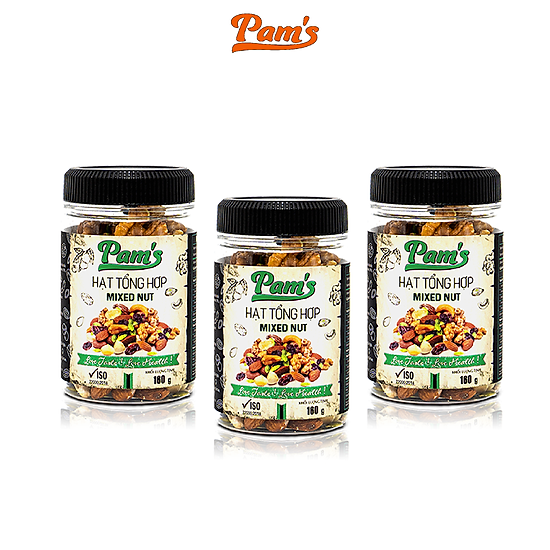 Combo 3 hũ ngũ cốc mix 6 loại macca + hạnh nhân + điều + nhân óc chó + hạt - ảnh sản phẩm 2