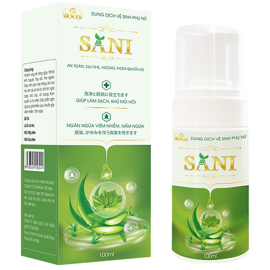 Dung dịch vệ sinh phụ nữ sani chiết xuất từ lá trầu không 100ml - ảnh sản phẩm 7