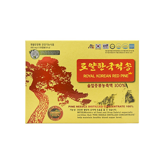 Tinh dầu thông đỏ hoàng gia hàn quốc hộp 120 viên - royal korean red pine - ảnh sản phẩm 2