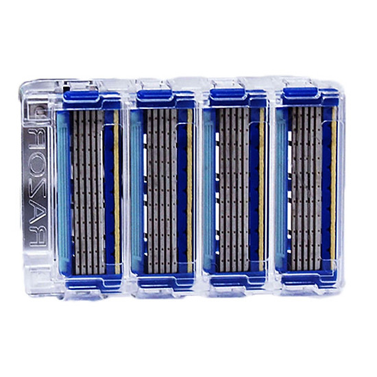 Kết quả hình ảnh cho Set 4 lưỡi dao thay thế KAI (dao 5 lưỡi kép)"