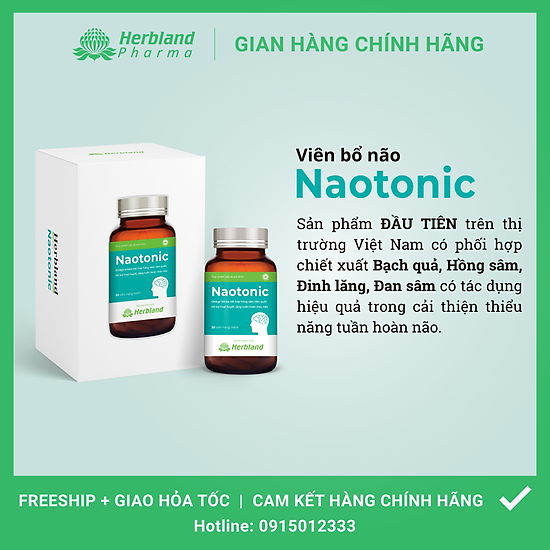 Viên bổ não naotonic hỗ trợ hoạt huyết, tăng tuần hoàn não hộp 30 viên - ảnh sản phẩm 5