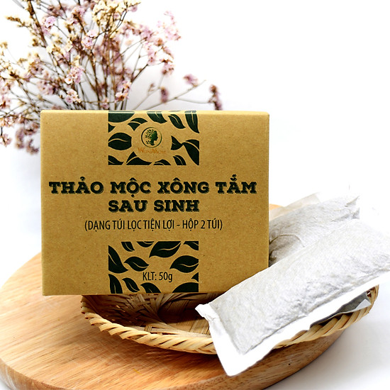 Hộp 2 túi lọc xông tắm và vùng kín sau sinh toàn thân thảo dược wonmom - ảnh sản phẩm 1