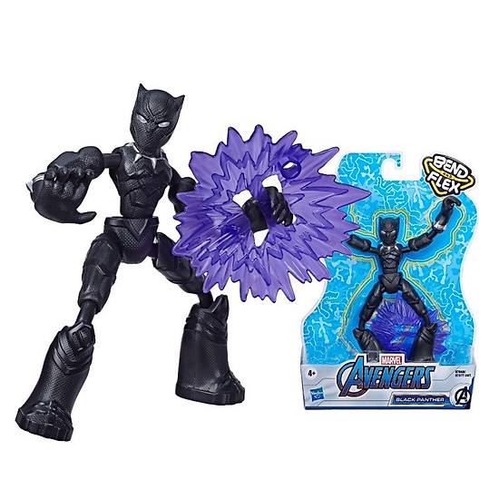 Đồ chơi nhân vật black panther avengers bend n flex e7868 - ảnh sản phẩm 2