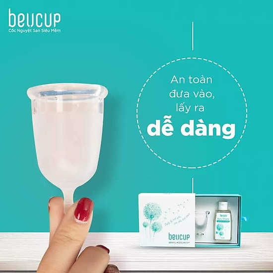 Bộ cốc nguyệt san beu cup chuẩn fda hoa kỳ kèm gel vệ sinh cốc - ảnh sản phẩm 3