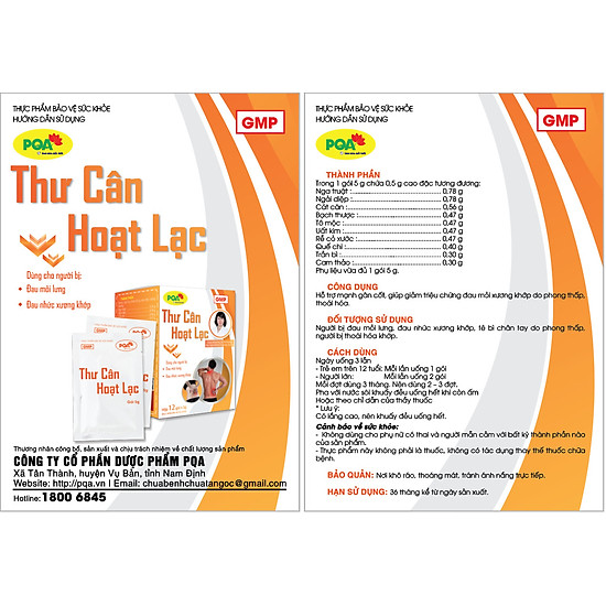 Thư cân hoạt lạc pqa hỗ trợ khu phong - ảnh sản phẩm 6