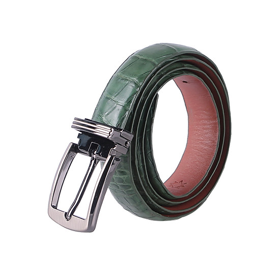Thắt Lưng Nữ Da Cá Sấu Huy Hoàng HT5213 - Xanh Navy 