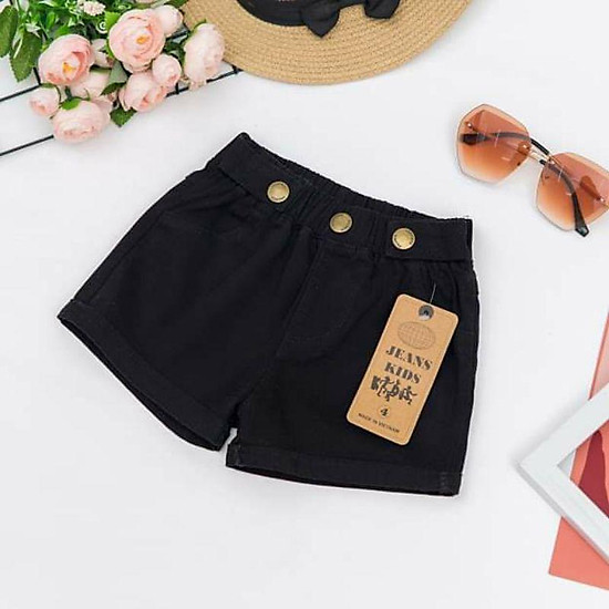 Sz 6-18kg quần sooc jean mềm mát, co giãn, phong cách cho bé gái - ảnh sản phẩm 6