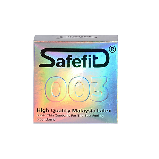 Bộ 3 hộp bao cao su safefit siêu mỏng 0.03mm - hộp 3 chiếc - ảnh sản phẩm 2