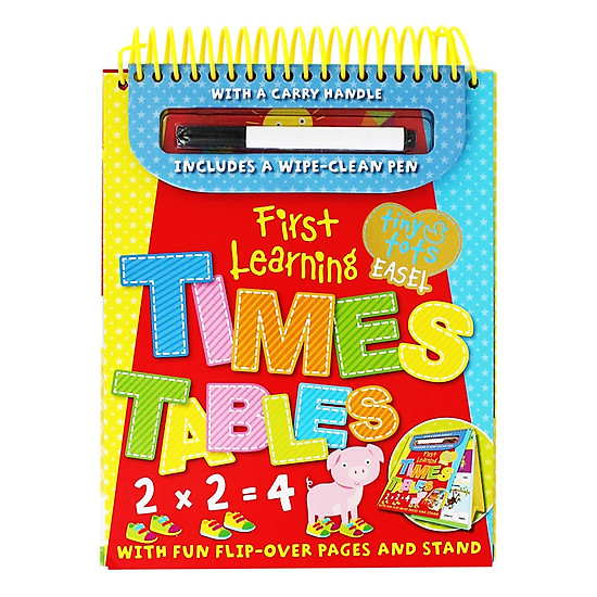 Tiny tots easel first learning times tables includes a wipe-clean pen - ảnh sản phẩm 1