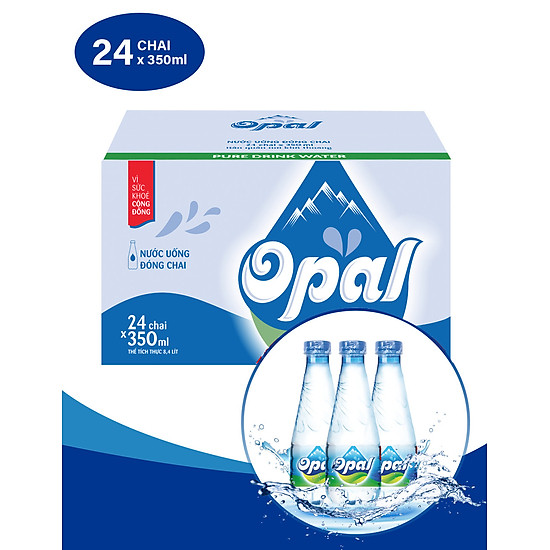 1 thùng nước tinh khiết opal 350ml 24 chai thùng - ảnh sản phẩm 4