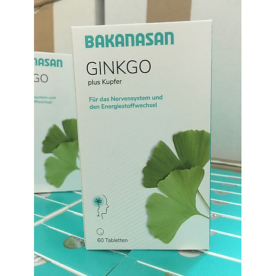 Viên uống tăng cường tuần hoàn não bakanasan ginkgo hộp 60 viên - ảnh sản phẩm 1