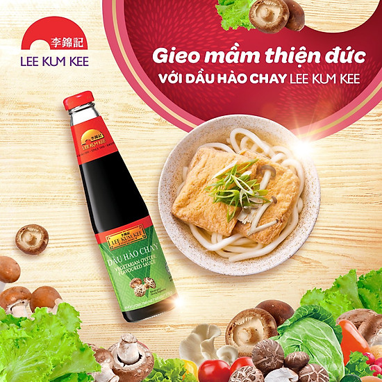 Dầu hào lee kum kee vegeterian oyster flavoured sauce 255g chai loại thuần - ảnh sản phẩm 2