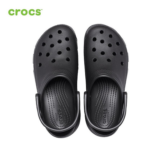 Giày lười nữ crocs fw classic clog platform w black - 206750-001 - ảnh sản phẩm 7