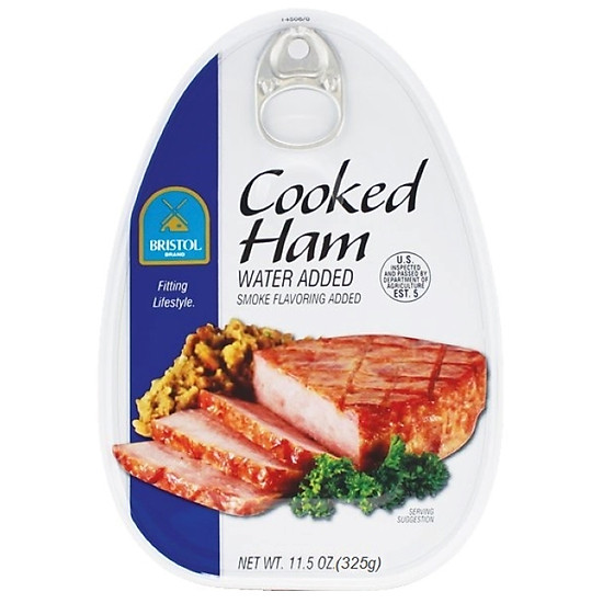 Thịt hộp bristol cooked ham 325 gr - ảnh sản phẩm 1