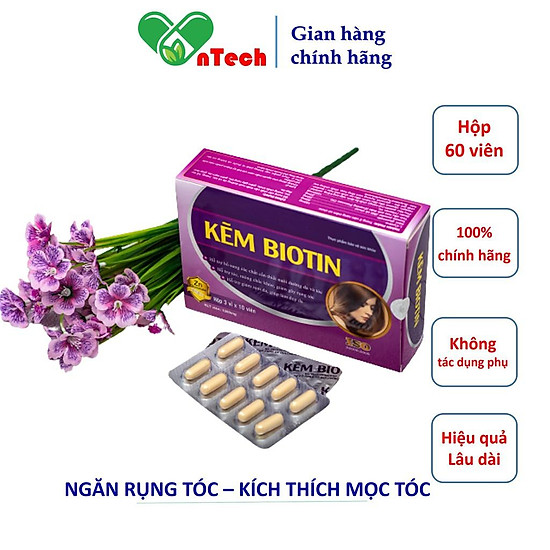 Viên uống bổ sung kẽm goldwings kẽm biotin giúp tóc chắc khỏe ngăn gãy - ảnh sản phẩm 1