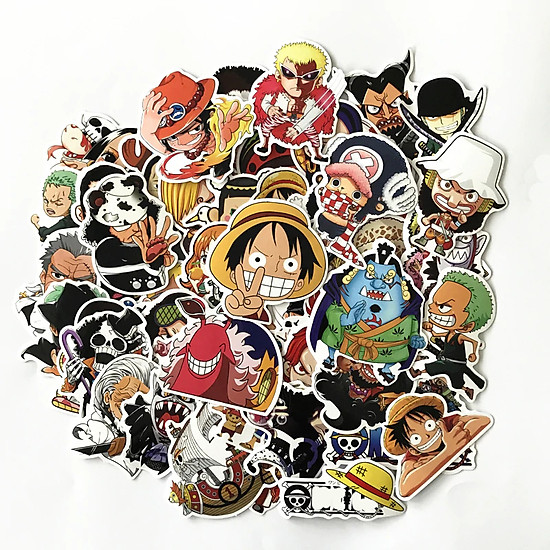 Decal dán tường trang trí các nhân vật hoạt hình sticker trong one piece - ảnh sản phẩm 5