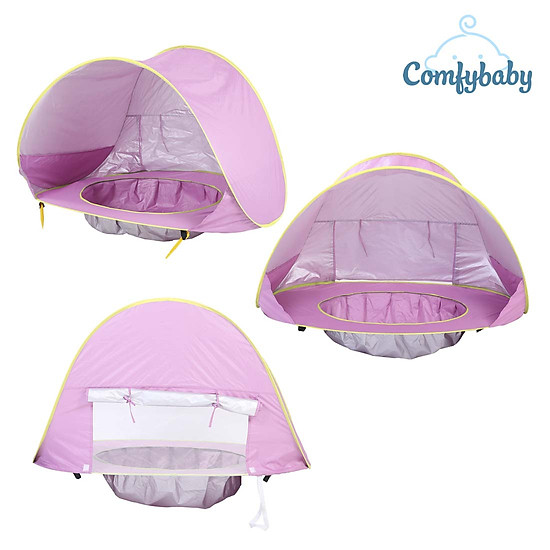 Lều đi biển che nắng cho bé chống tia uv 50+ 4babies - comfybaby - pq122 - ảnh sản phẩm 5