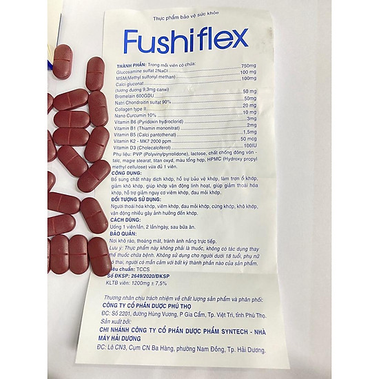 Thực phẩm chức năng - công ty cổ phần dược phú thọ - fushiflex - ảnh sản phẩm 9