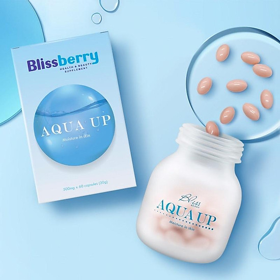 Bộ ba cấp nước giúp da bóng mượt blissberry aqua up 60 viên - ảnh sản phẩm 3