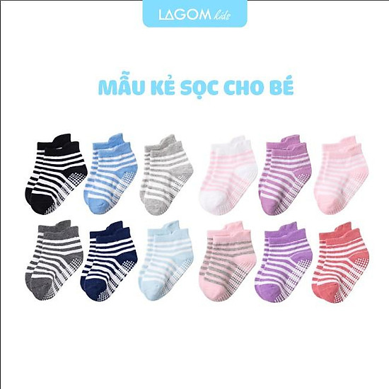 Tất trẻ em cao cấp kẻ sọc cotton từ 1-3 - ảnh sản phẩm 7