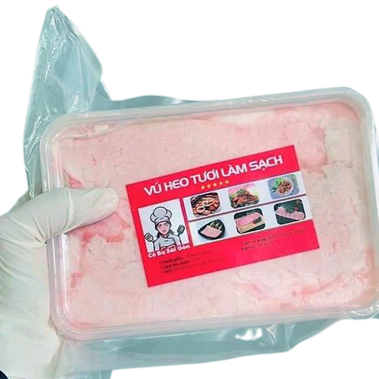 Chỉ giao hcm vú heo sữa cắt lát sẵn 1kg - ảnh sản phẩm 2