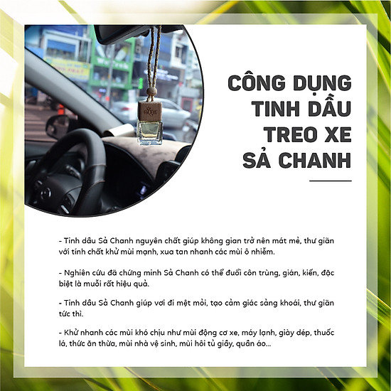 Tinh dầu sả chanh treo xe ô tô, phòng ngủ, tủ quần áo - ảnh sản phẩm 3