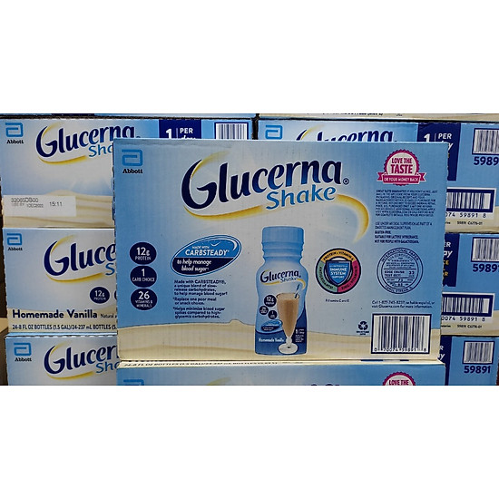Thùng 24 chai sữa dinh dưỡng dành cho người tiểu đường glucerna vanilla - ảnh sản phẩm 6