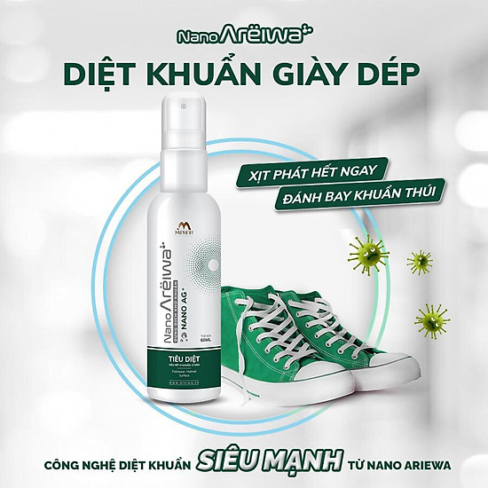 Combo 3 chai dung dịch khử khuẩn nano areiwa 60ml - ảnh sản phẩm 6