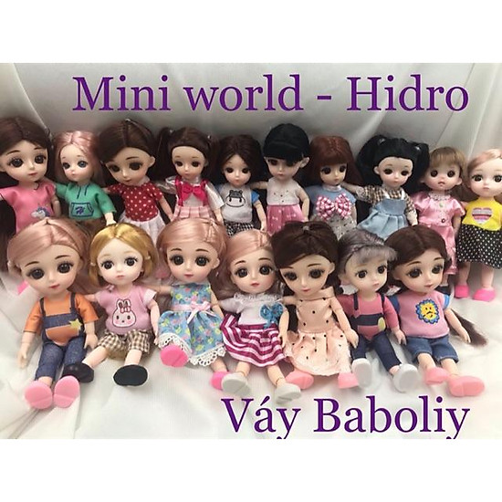 Váy cho búp bê baboliy bjd 16cm 1 8 dễ thương mã b - ảnh sản phẩm 2