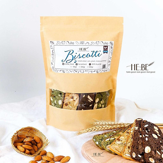 Combo 250g granola + 250g biscotti 3 vị ăn kiêng không đường by hebe - ảnh sản phẩm 4