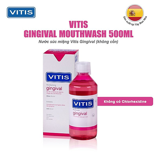 Nước súc miệng dành cho nướu nhạy cảm vitis gingival 500ml - ảnh sản phẩm 3