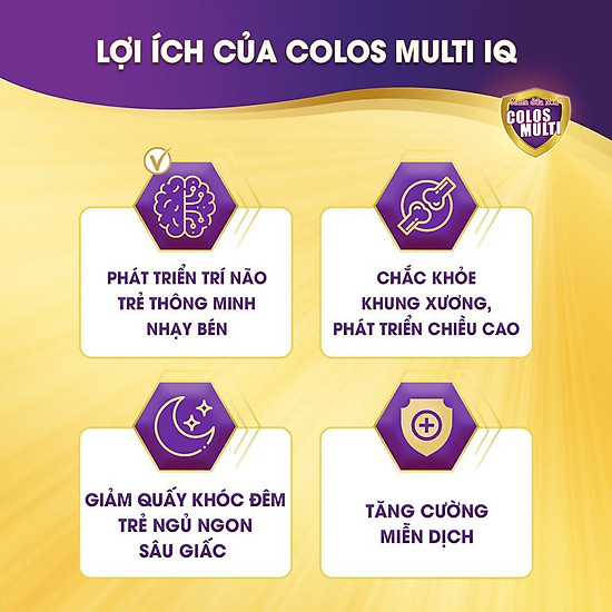 Sữa bột colosmulti iq hộp 22 gói x 16g phát triển chiều cao và trí thông - ảnh sản phẩm 4