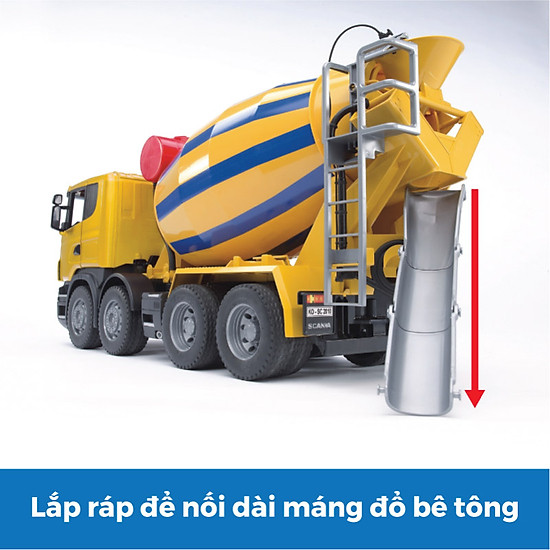 Đồ chơi bruder mô hình tỷ lệ 1 16 xe trộn xi măng scania bru03554 - ảnh sản phẩm 2