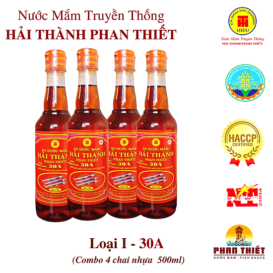 Nước mắm truyền thồng cá cơm hải thành phan thiết 30a cao 500ml chai - ảnh sản phẩm 1