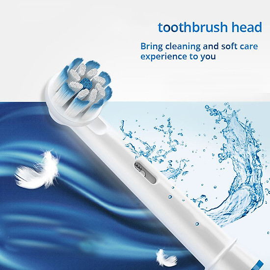 Cho máy oral b braun, set bộ 4 đầu bàn chải đánh răng điện thay thế dan - ảnh sản phẩm 10