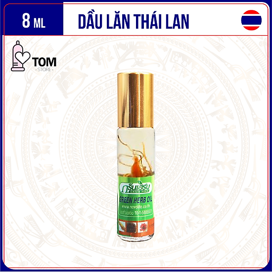 Chai 8ml dầu lăn sâm thảo dược green herb oil - ảnh sản phẩm 1