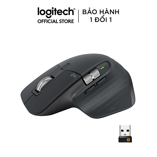 Chuột bluetooth không dây logitech mx master 3 2.4g - hàng chính hãng - ảnh sản phẩm 1