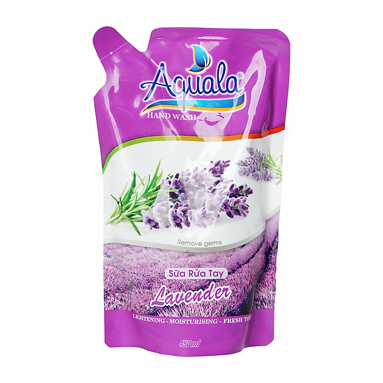 Nước rửa tay aquala hương lavender túi 450ml - ảnh sản phẩm 1