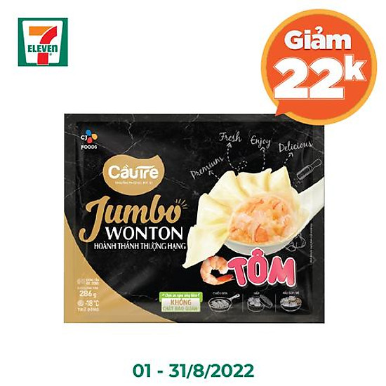 Hoành thánh tôm cj 286g giảm 22,000 - ảnh sản phẩm 1