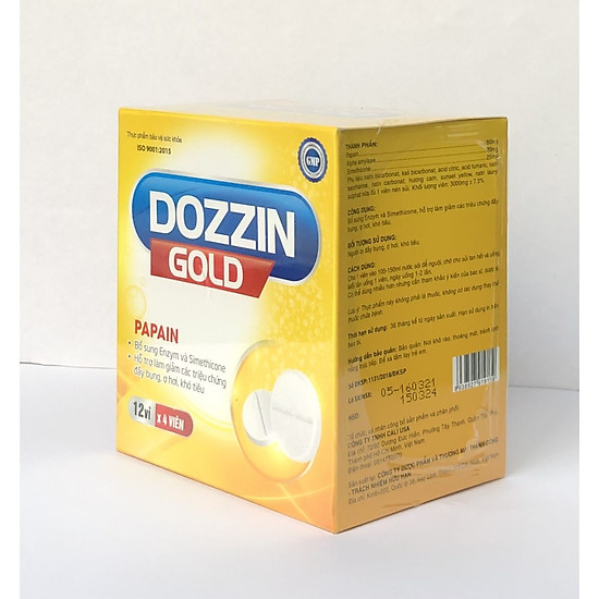Viên sủi tiêu hóa dozzin gold hộp 48 viên - ảnh sản phẩm 1