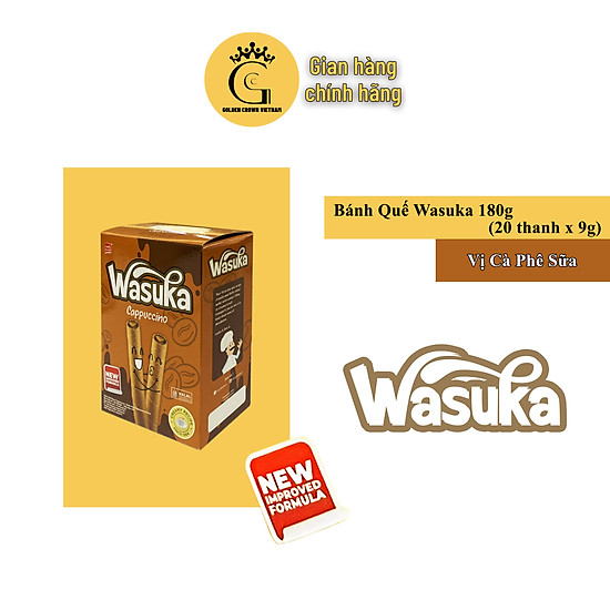 Bánh quế wasuka 180gr 20 thanh x 9gr - ảnh sản phẩm 1