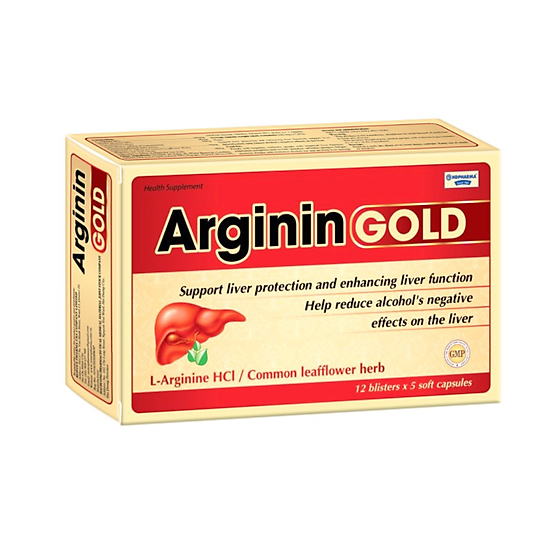 Arginin gold - hộp 60 viên - viêm gan - suy giảm chức năng gan - ảnh sản phẩm 1