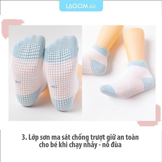 Tất trẻ em cao cấp kẻ sọc cotton từ 1-3 - ảnh sản phẩm 5