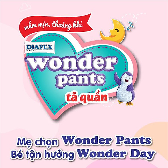 Tã quần diapex wonder pants size m - 22 gói trung - ảnh sản phẩm 4