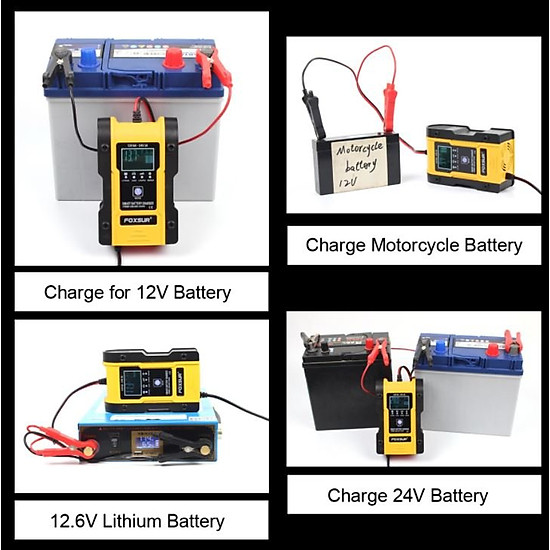 Sạc ắc quy foxsur chính hãng 12v 6a, 24v 3a, 6ah - ảnh sản phẩm 8