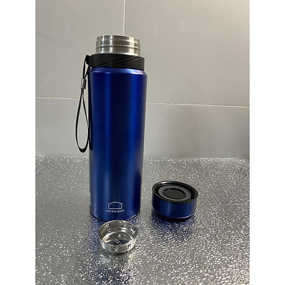 Bình giữ nhiệt 800ml lock&lock vacuum bottle lhc6180 - hàng chính hãng, thép không gỉ, lưới lọc trà, dây treo - joymall 7