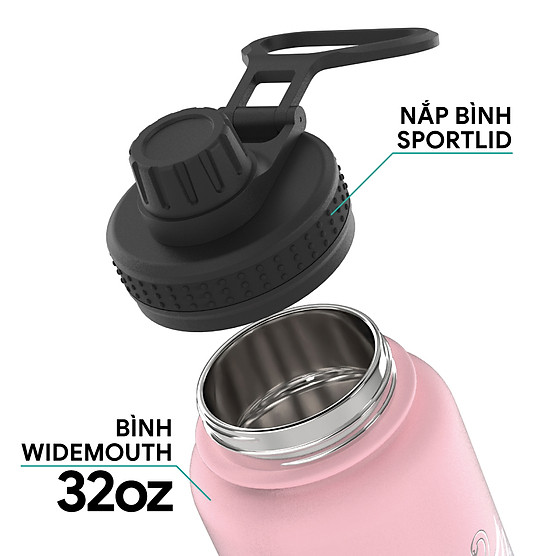 Bình giữ nhiệt 2good flask wm-02 sport lid (946ml) - hàng chính hãng 6