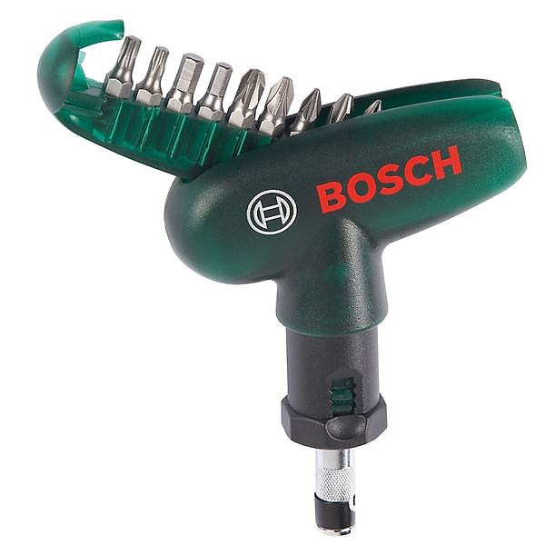 Bộ mũi vặn vít cầm tay 10 món Bosch – 2607019510 (xanh đen)