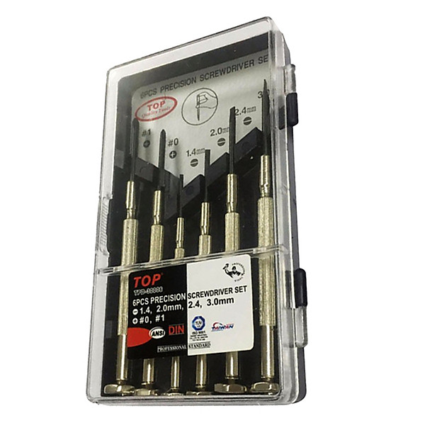 Bộ tua vít sửa đồng hồ, laptop top tpd-30006 (6 cây)
